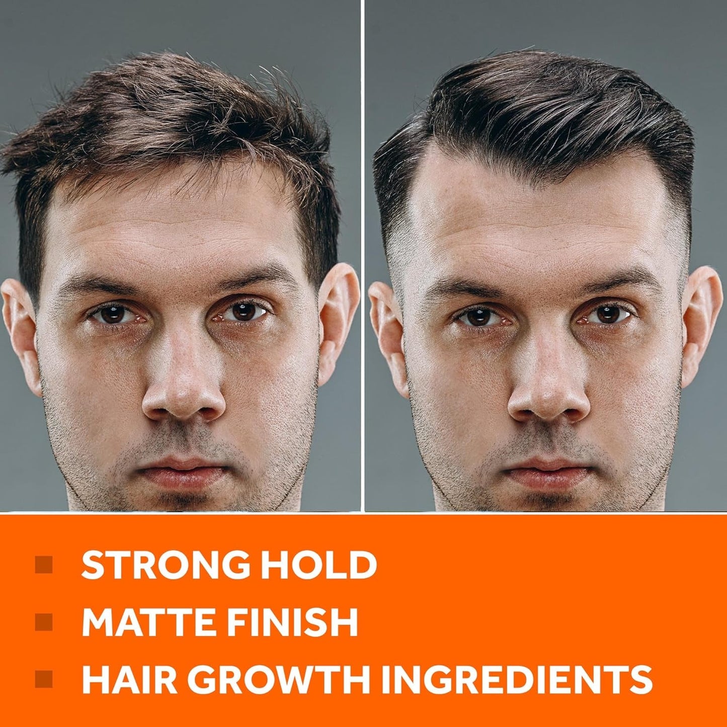 Thickening Pomade with Hair Growth Benefits - Strong Hold, Water-Based, Matte Finish for Men'S Styling and Hair Loss Prevention
