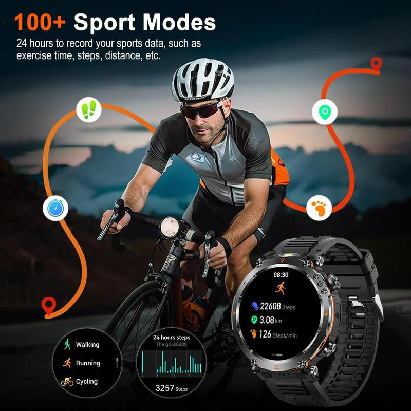 Multifunctional Smart Watch for Men - Stylish Digital Sports Watch with Compass, Perfect Gift for Boyfriends and Tech Enthusiasts