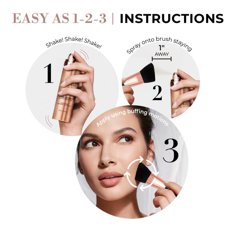 Luminess Glow up Essentials Face Time Palette 4 Piece - Tiktok Shop Exclusive - Silk Airbrush Spray Foundation & Primer Kit - Full Coverage Foundation, Anti-Aging Formula Hydrates & Moisturizes with Hyaluronic Acid, Aloe Vera & Hydrolyzed Silk