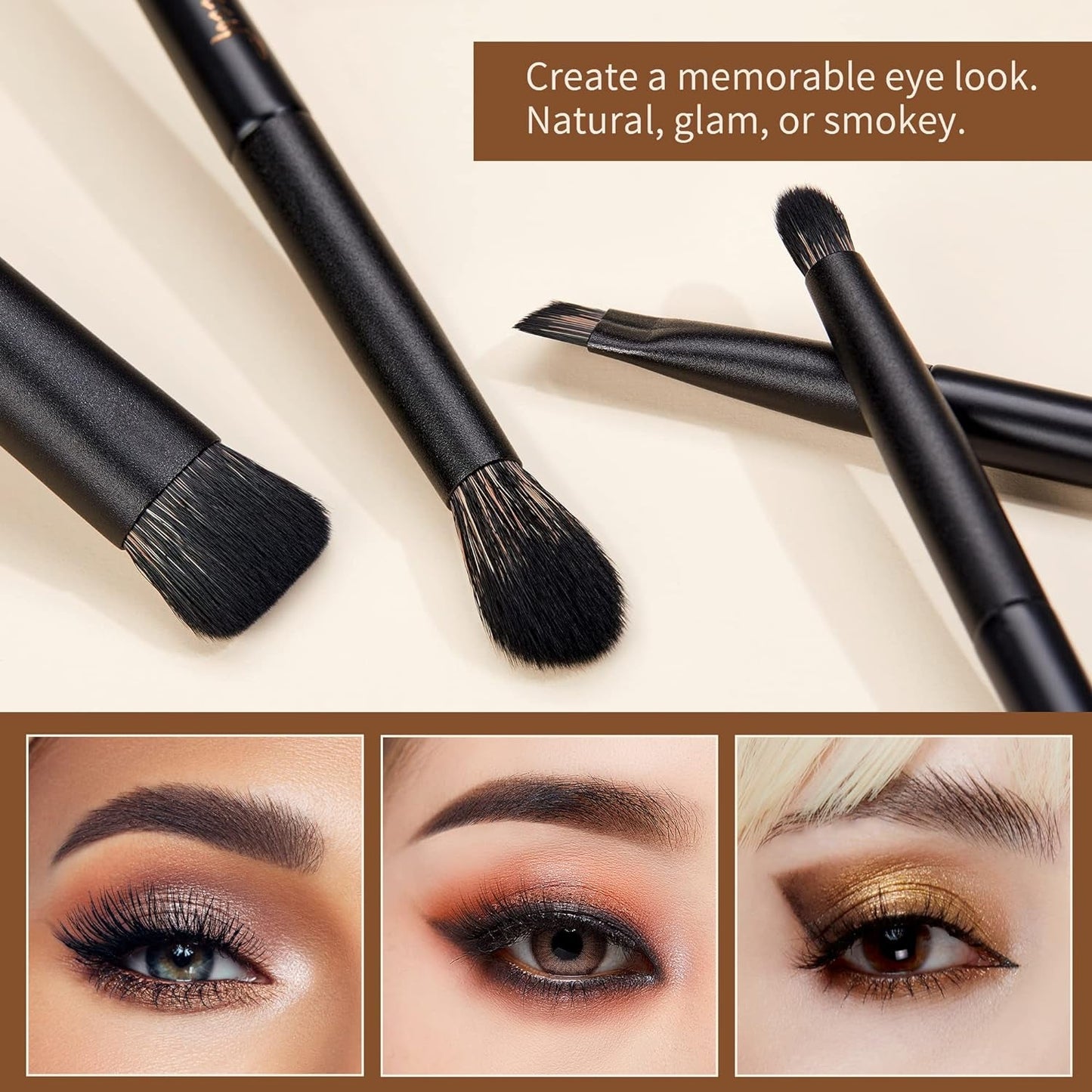 Makeup Brushes Set Make up Brushes 14Pcs Black Kabuki Foundation Eyeshadow Contour Concealer Powder Eyeliner Crease Eyebrow Blending Brush, T336