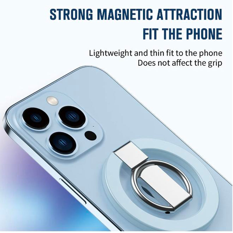 Magnetic Ring Stand Holder for iPhone and Samsung Smartphones - Durable Grip Mount Accessory