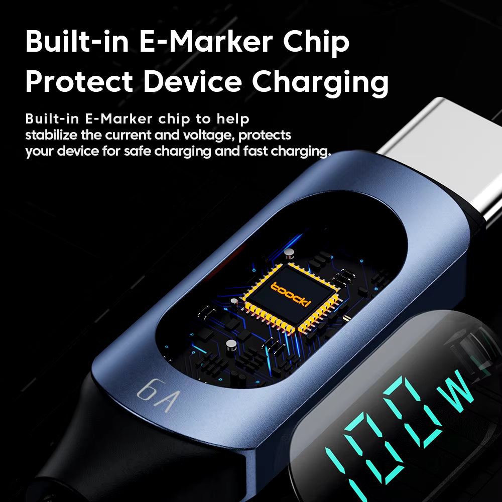 100W USB-C to USB-C Fast Charging and Data Transfer Cable for MacBook and iPad