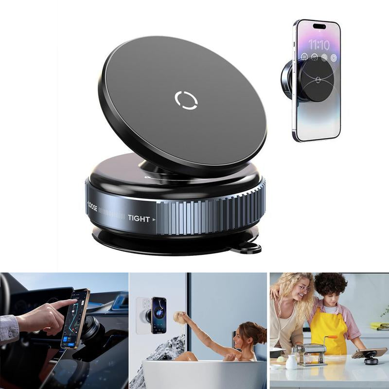 360° Adjustable Magnetic Phone Holder - Universal Compatibility for iPhone and Android Devices, Ideal for Car Interior Accessories