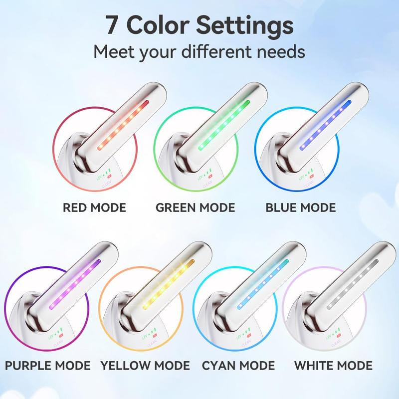 7-Color LED Electric Facial Massager - Advanced Beauty Device for Skin Care, Vibration Therapy for Double Chin and Face Sculpting, Ergonomic Handle for Comfort