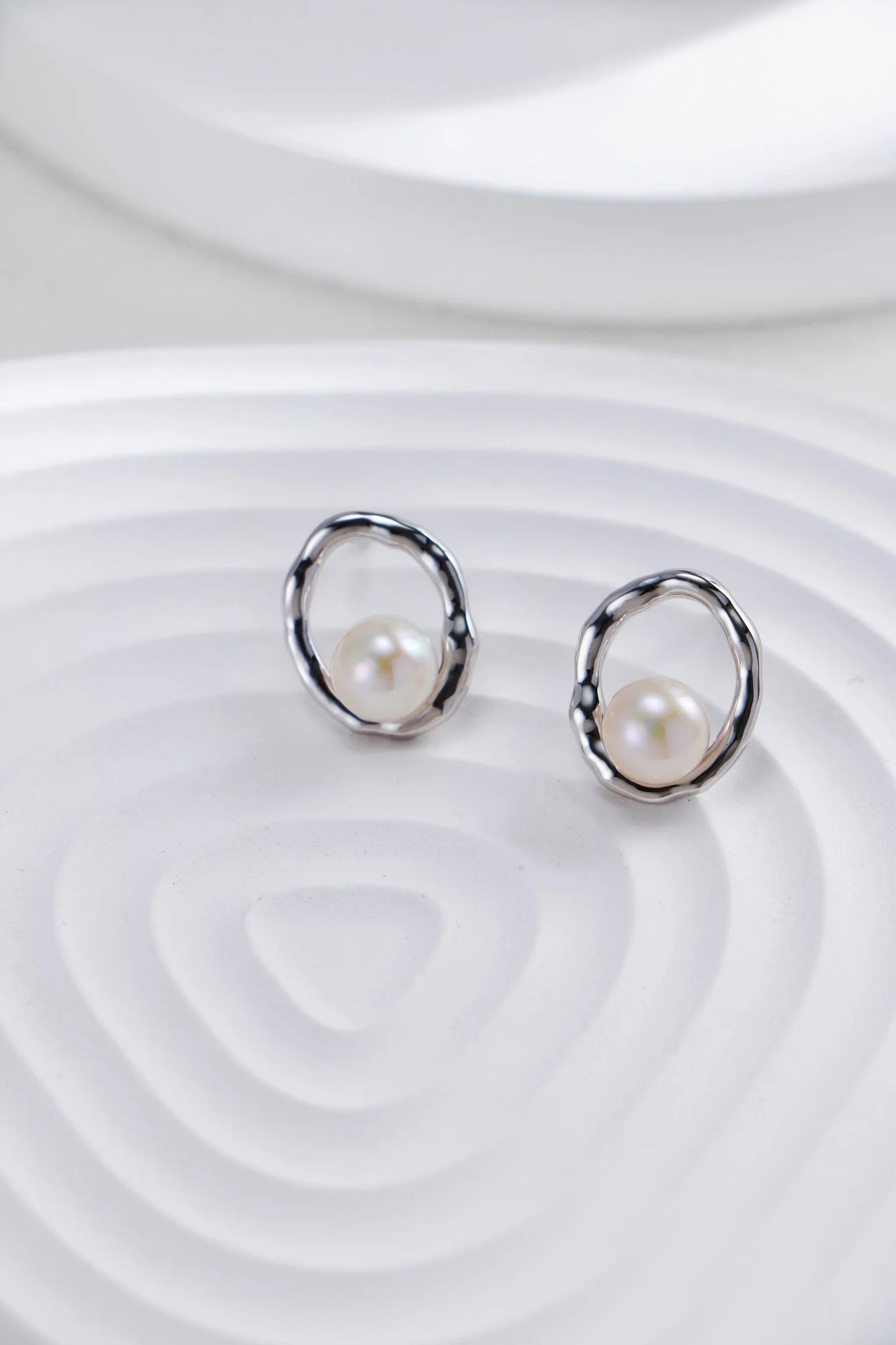 Minimalist Pearl Earrings
