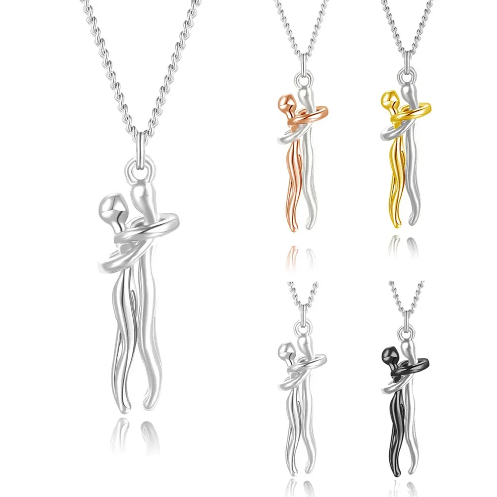 Couples Jewelry: Intertwined Love Pendant Necklace
