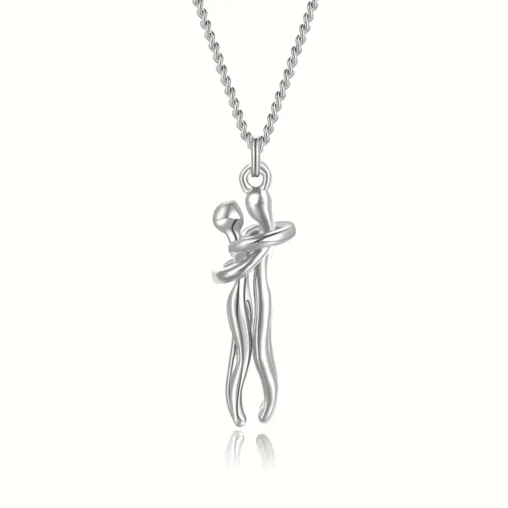 Couples Jewelry: Intertwined Love Pendant Necklace