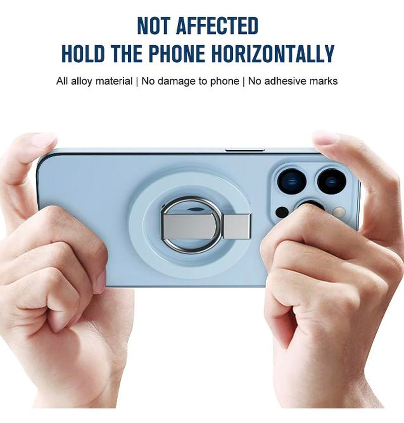 Magnetic Ring Stand Holder for iPhone and Samsung Smartphones - Durable Grip Mount Accessory