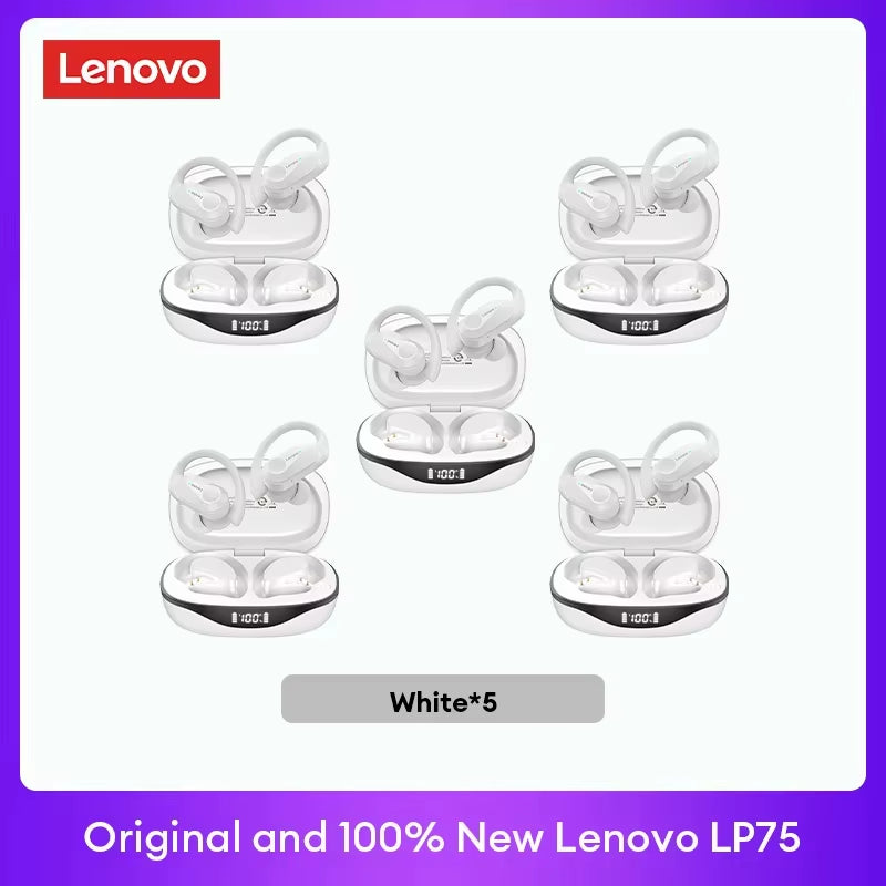 Original LP75 TWS Bluetooth V5.3 Headphones Wireless LED Digital Display Earphones Noise Reduction Waterproof Headset New