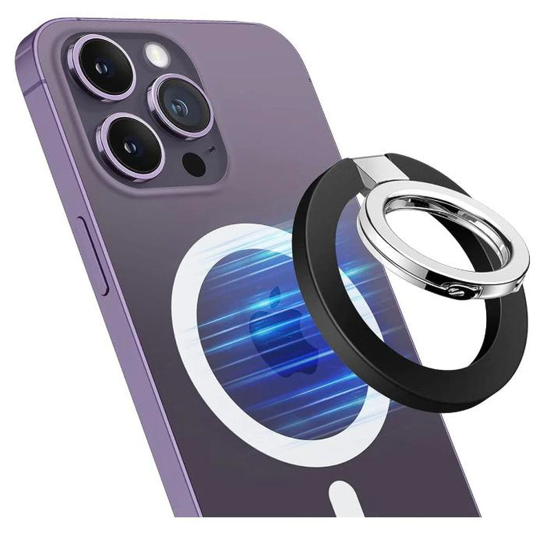 Magnetic Ring Stand Holder for iPhone and Samsung Smartphones - Durable Grip Mount Accessory