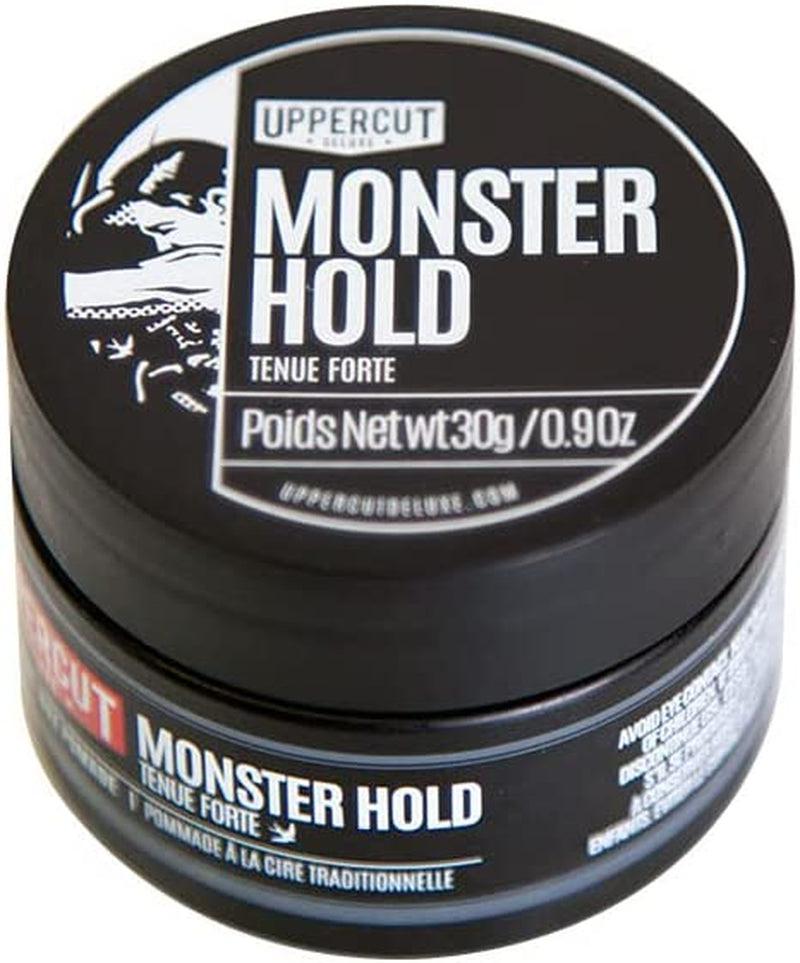 Monster Hold Pomade, Mens Pomade Medium Shine and Heavy Hold,Mens Hair Styling Product for All Styles for All Hair Types 30G