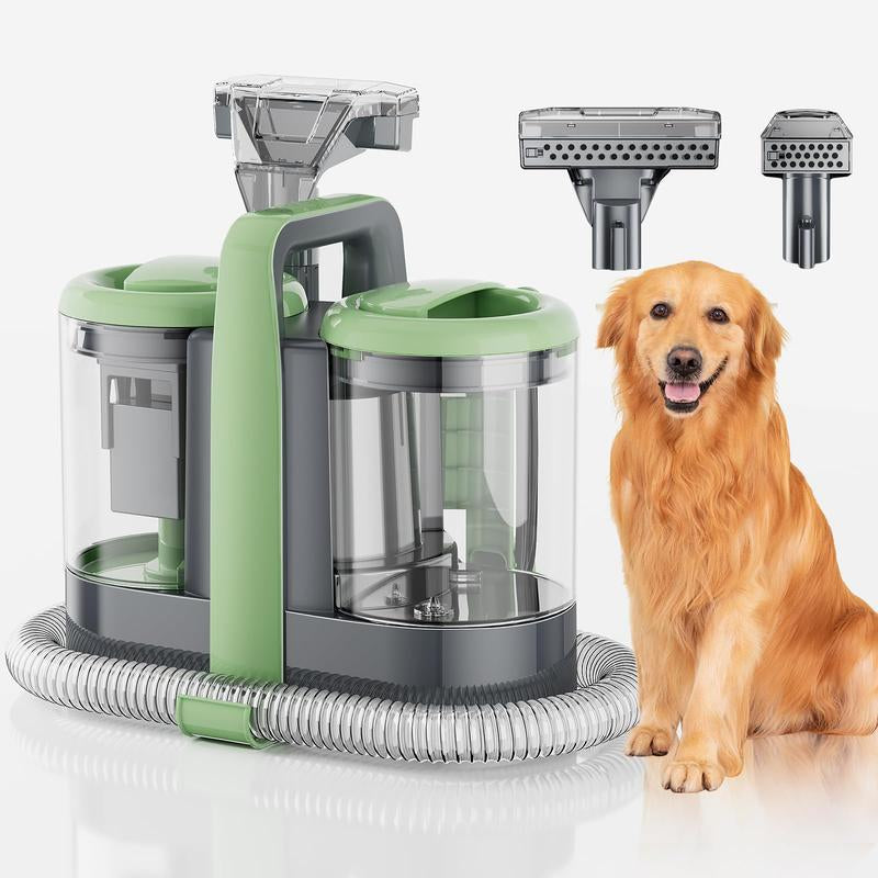 Portable Carpet and Upholstery Cleaner Machine with 18Kpa Suction Power, 500W Deep Cleaning Solution for Pet Stains on Sofas, Car Seats, and Furniture