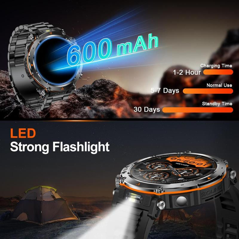 Multifunctional Smart Watch for Men - Stylish Digital Sports Watch with Compass, Perfect Gift for Boyfriends and Tech Enthusiasts