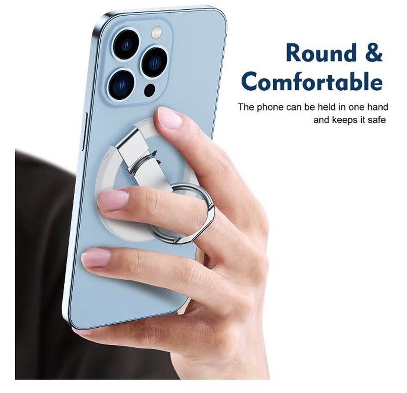 Magnetic Ring Stand Holder for iPhone and Samsung Smartphones - Durable Grip Mount Accessory
