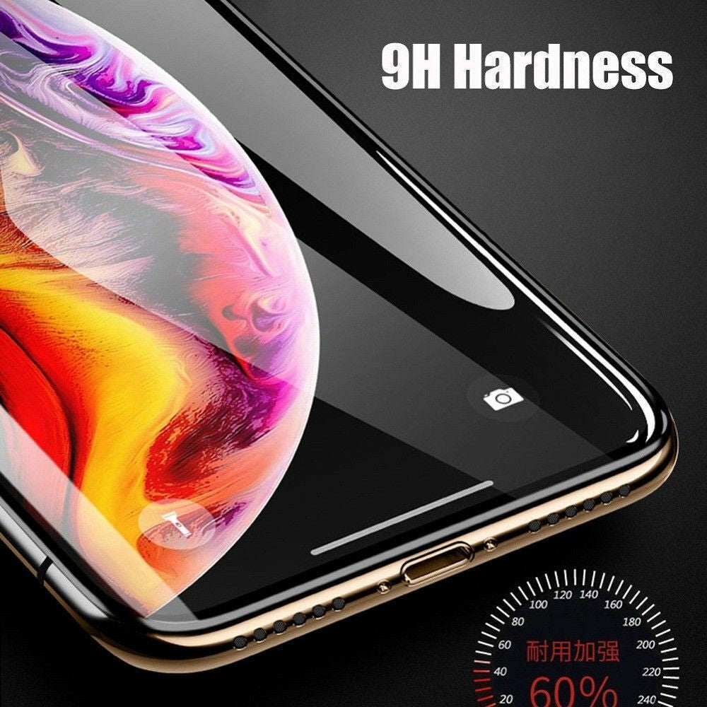 Tempered Glass Screen Protector for Apple iPhone 6, 7, 8 Plus, 11, 12, and 13 Pro Max - Pack of 2