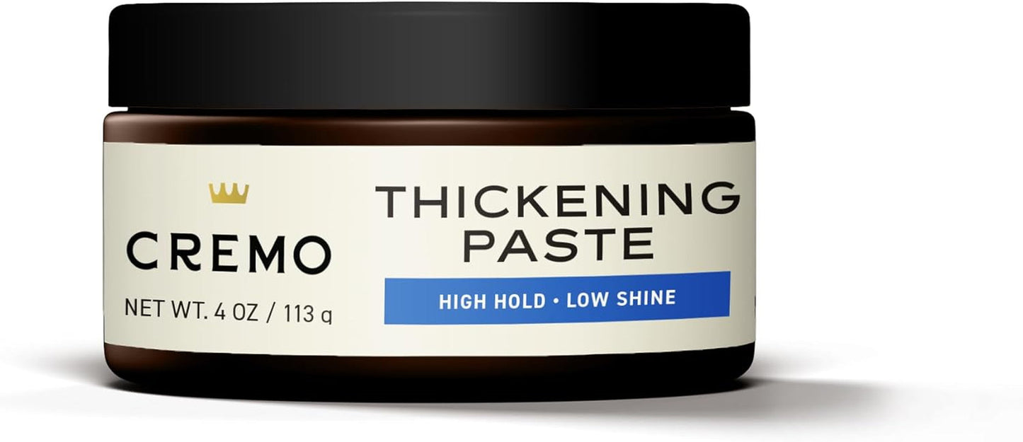Mens Hair Paste - Premium Barber Grade Thickening Paste with High Hold and Low Shine, 4 Oz