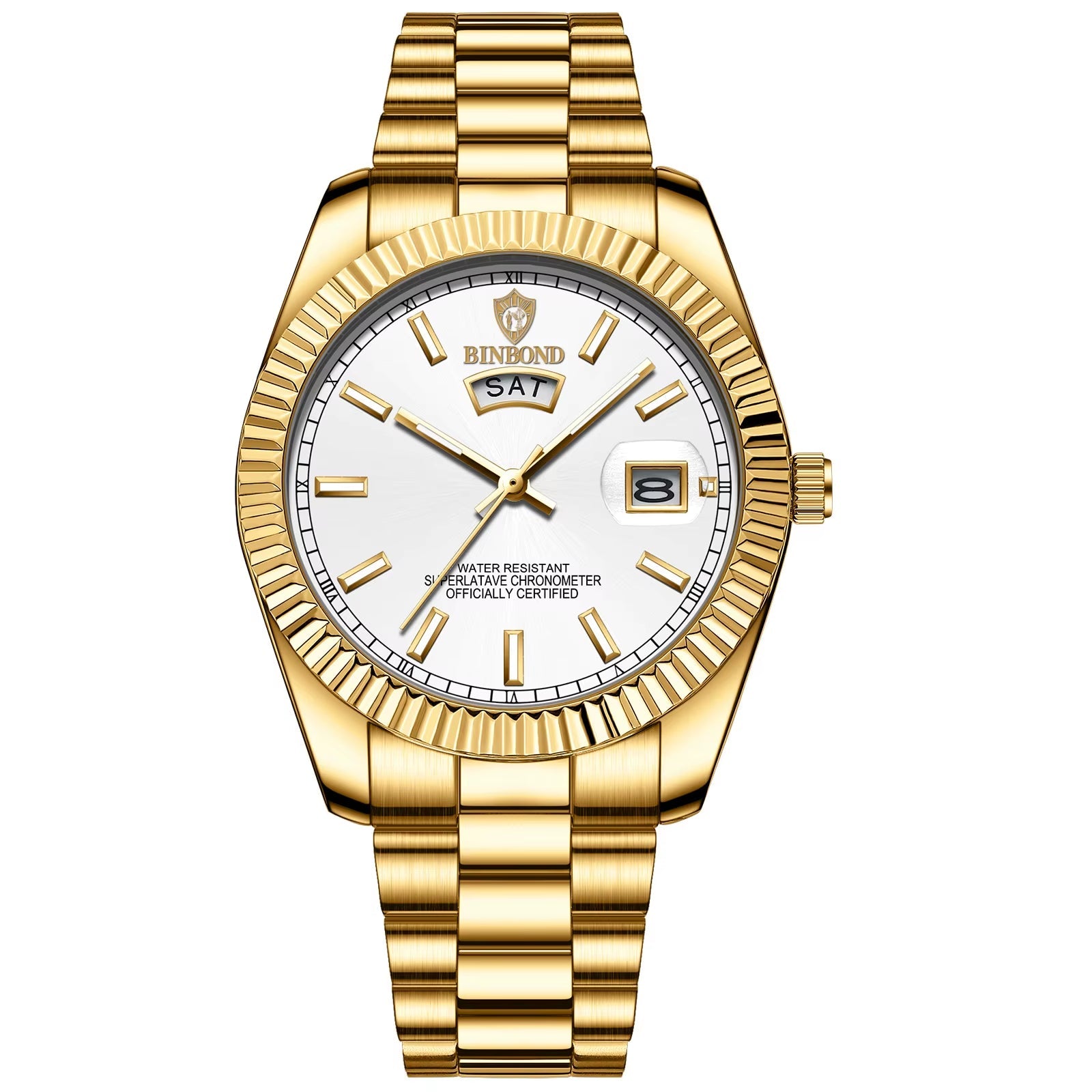 B7012 Mens Fashion Business Sports Quartz Watch 30M Waterproof Luminous Classic Calendar Creative Clock Mens Wristwatch