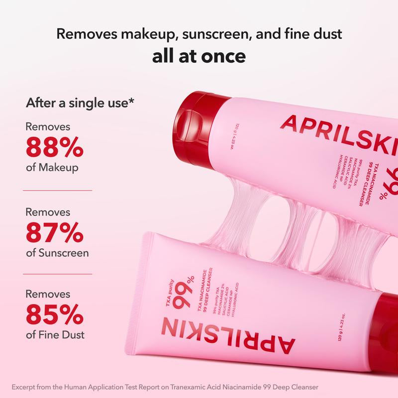 [APRILSKIN Official] TXA 99 Niacinamide Deep Cleanser | Pink Bubble Gum Facial Cleanser | Brightening & Hydration Cleanser