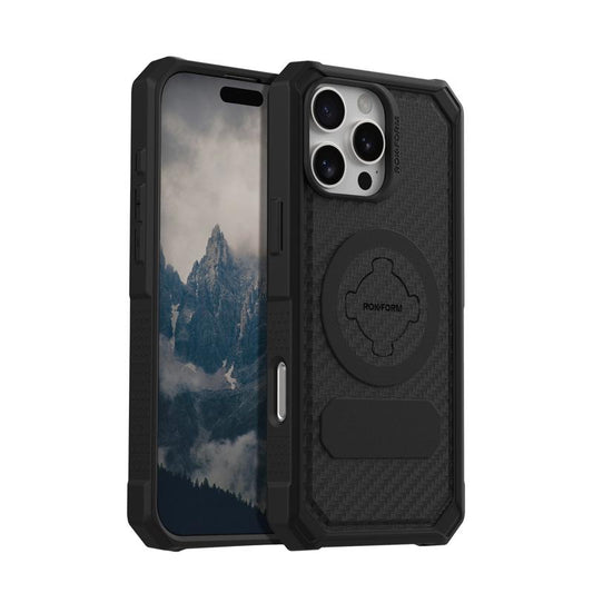 ROKFORM iPhone 16 Pro Max Rugged Case with Polycarbonate Shell, Textured Grips, Military-Grade Protection, RokLock Twist Lock Technology, and Enhanced Magnetic Mounting