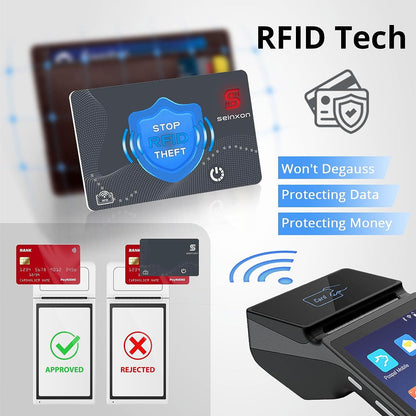 RFID Blocking Wallet Finder and Item Tracker with Rechargeable Clip, Compatible with Apple Find My App (iOS Only), Grey, IP68 Rating