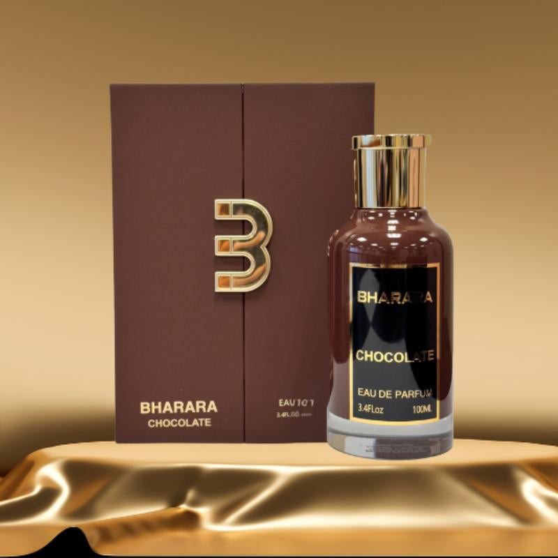 Bharara Chocolate 3.4 oz Unisex Eau de Parfum – Opulent Fragrance with Notes of Bergamot, Date, and Vanilla