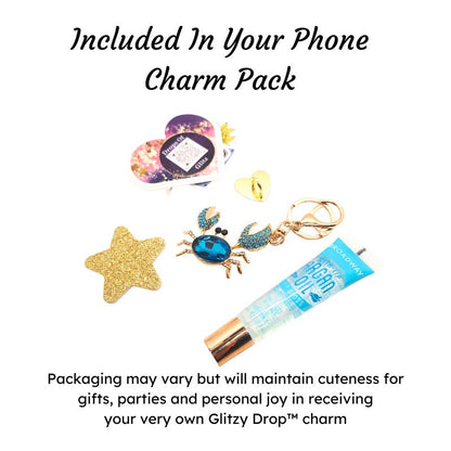 Cruz the Crab Glitzy Drop Accessory for Phones, Bags, and Keys