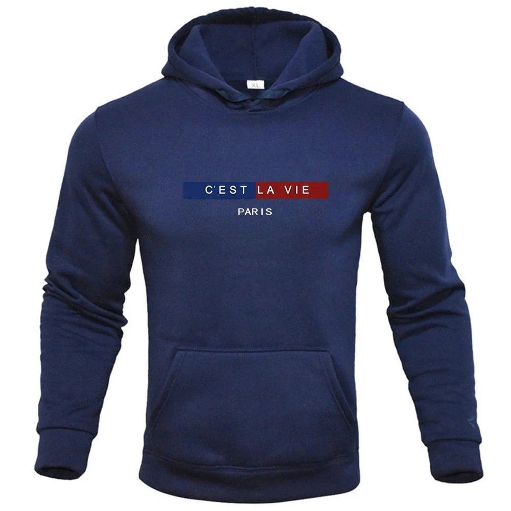 Male Solid Color Men Hoodies Fleece Warm Mens Sweatshirts Fashion Streetwear Casual Men'S Loose Breathable Pullovers Brand Hoody