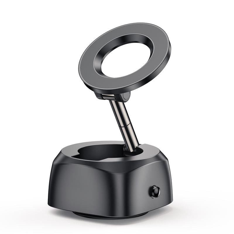 Magnetic Vacuum Phone Holder with Suction Cup - Versatile Accessory for 4-7 Inch Phones, Ideal for Various Settings and Car Use