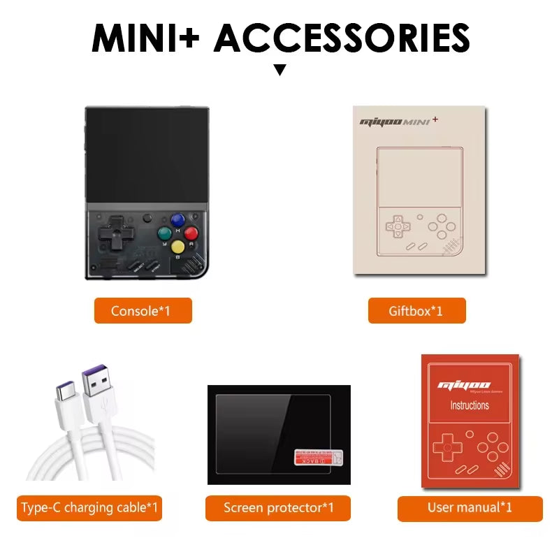 Portable Retro Handheld Game Console V2 Mini+ with IPS Screen - Classic Video Game System for Children, Linux-Based