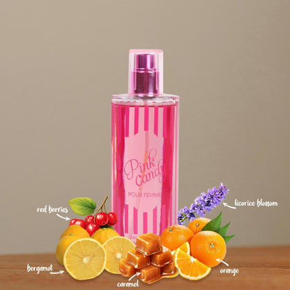 Pink Candy Pour Femme Eau De Parfum Natural Spray Perfume for Women 100Ml/3.4Fl.Oz - Regular Edition, Single Item, Sweet Fragrance