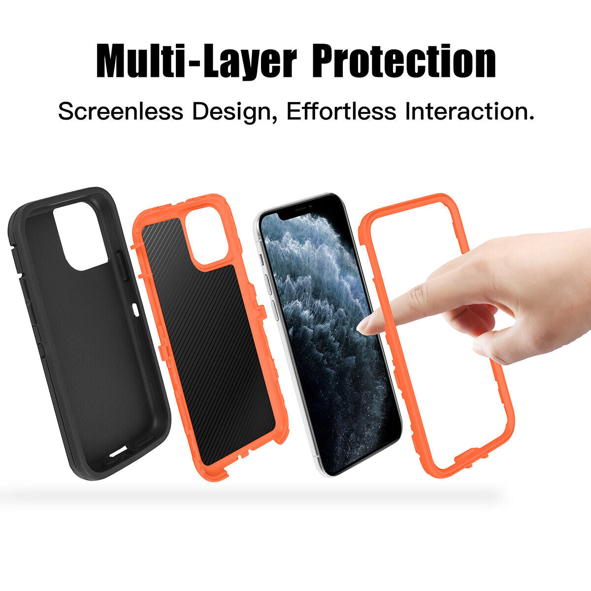 For Iphone 16 14 13 12 11 15 Pro Max 16E Case Rugged Shockproof Heavy Duty Cover
