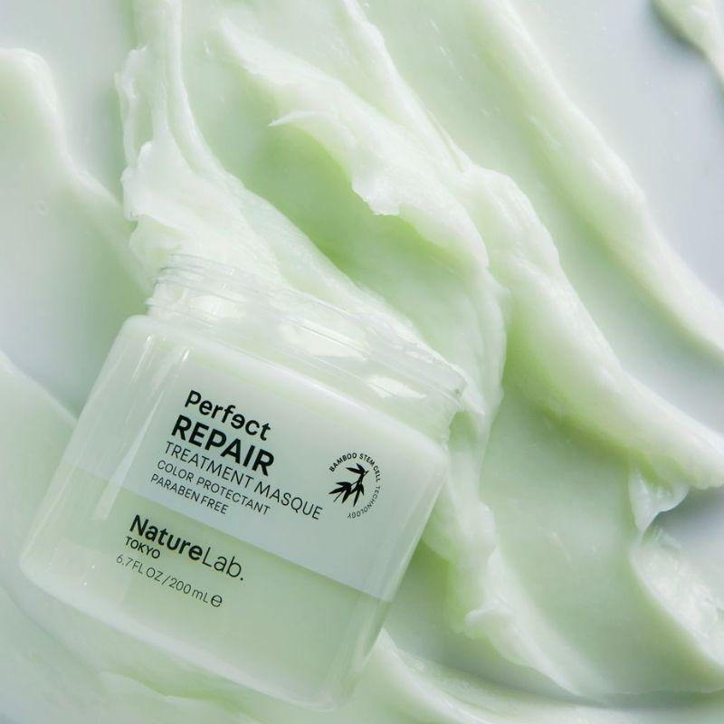 Perfect Repair Treatment Masque: Heat and Color Protection, in Shower Hair Mask Treatment to Strengthen and Repair Dull, Damaged, Brittle Hair for All Hair Types and Textures, Restore Curl Pattern and Prevents Breakage