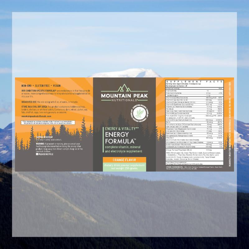 Mountain Peak Nutritionals Orange Energy Formula Dietary Supplement
