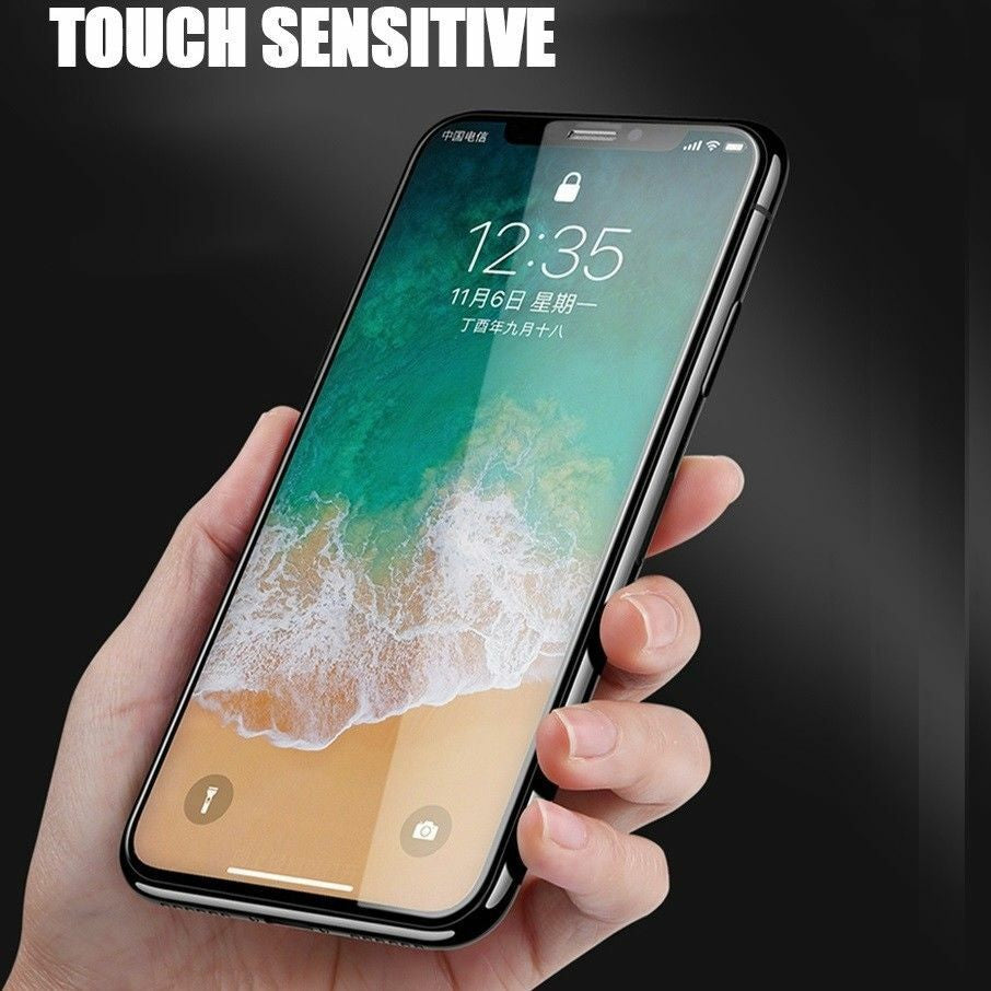 Tempered Glass Screen Protector for Apple iPhone 6, 7, 8 Plus, 11, 12, and 13 Pro Max - Pack of 2