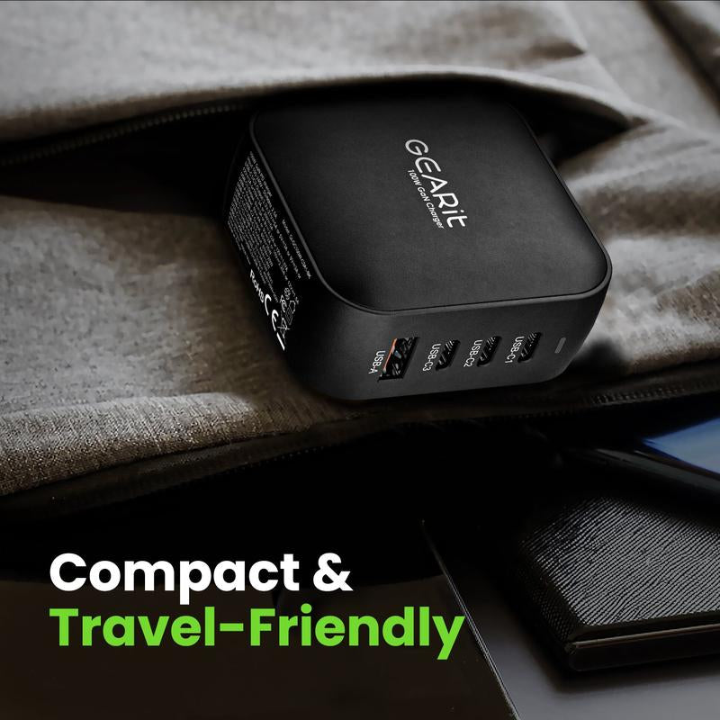 Gearit 100W USB-C GaN Fast Charger for Mobile Devices and Electronics