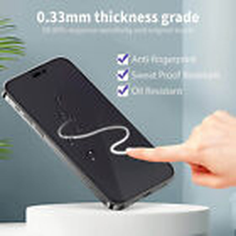 Privacy Tempered Glass Screen Protector for iPhone 16E, 16, 15, 14, 13, 12, 11 Pro Max