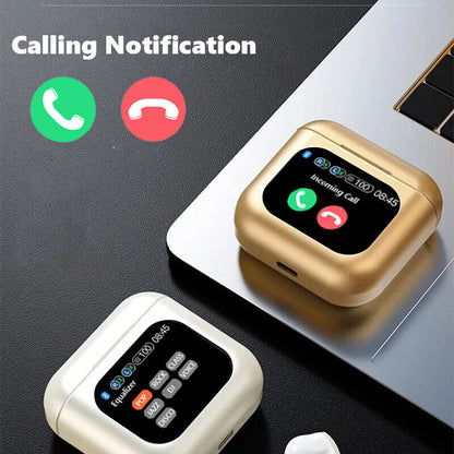2024 Bluetooth 5.4 Wireless Stereo Earbuds with Touch Screen and Enhanced Bass