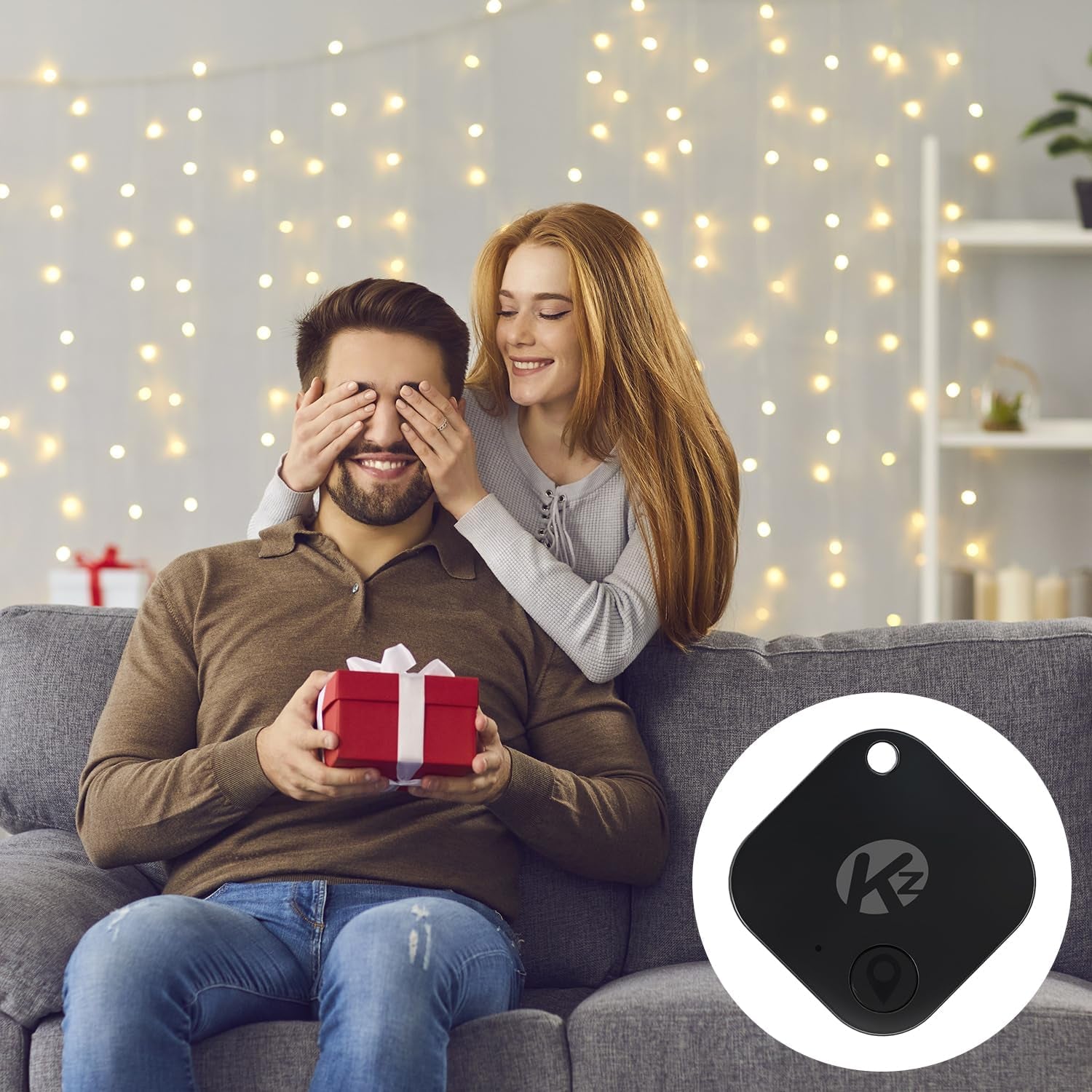 Bluetooth Air Tracker Tag - 2 Pack, Compatible with iOS and Android, Proximity Finder, Loud Alert, Replaceable Battery, Ideal for Keys, Backpacks, and Wallets, Black