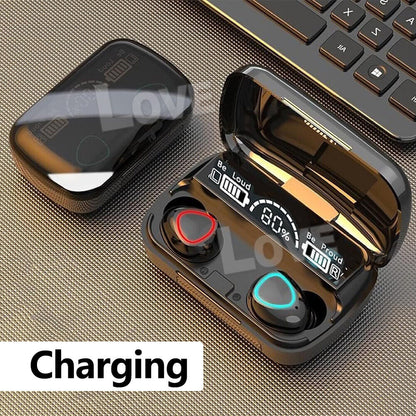 TWS Bluetooth 5.3 Waterproof Wireless Earbuds with LED Display - 2024 Model