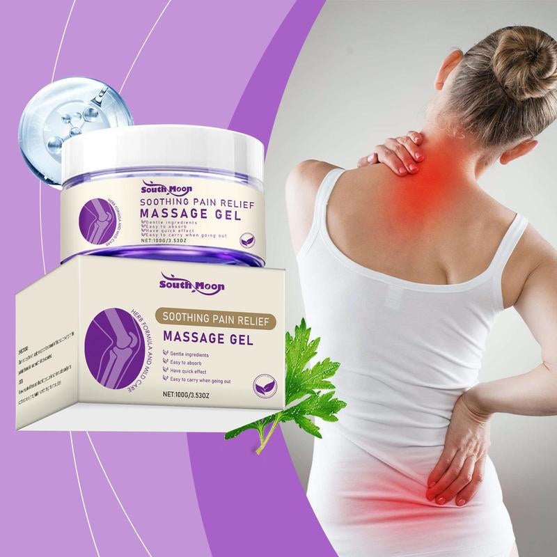Professional Body Care Massage Gel - Purple Formula for Daily Joint Relief in Knees, Elbows, and Shoulders with Comfortable Topical Application