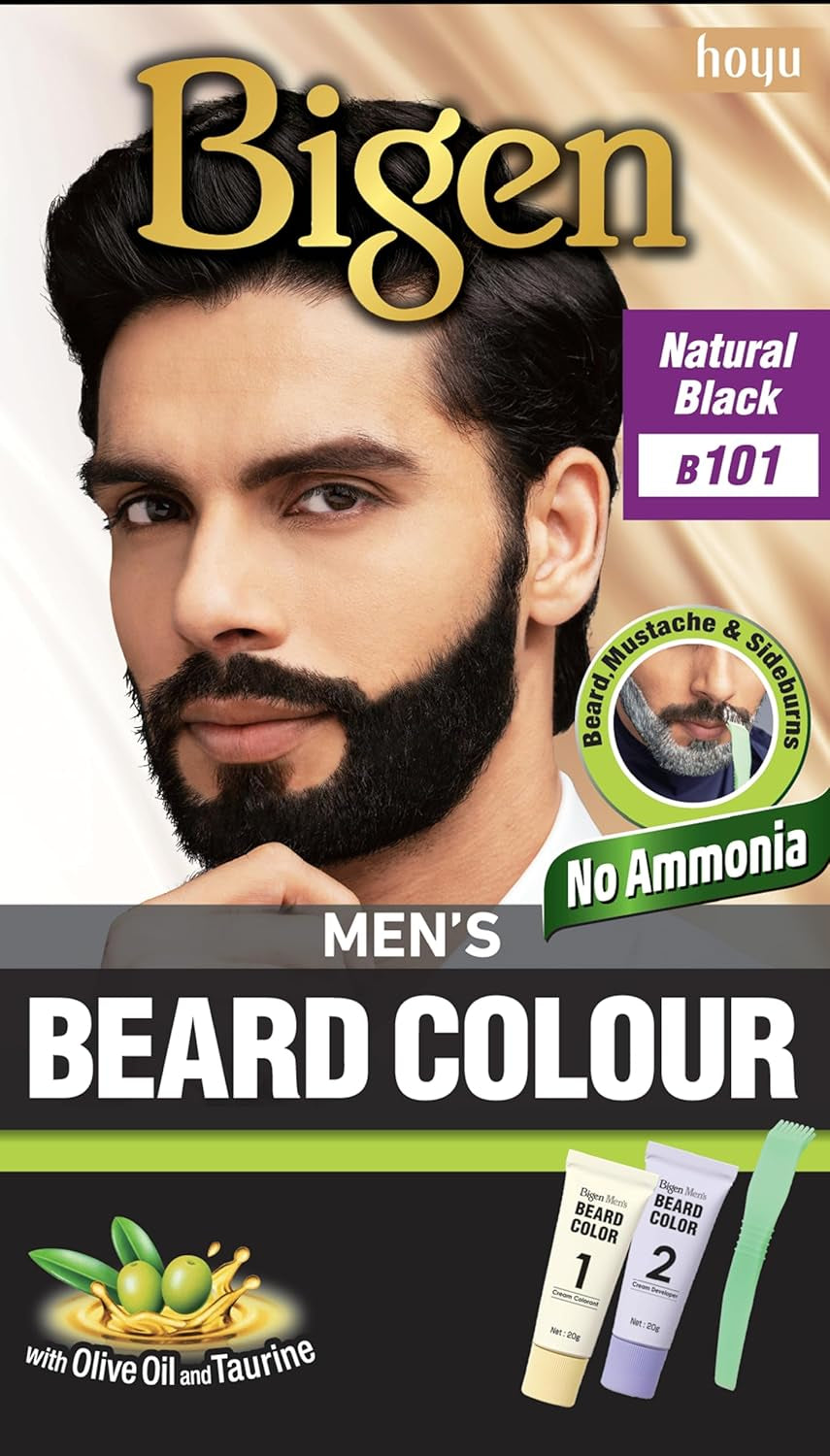 Men'S Beard Color, Natural Black B101