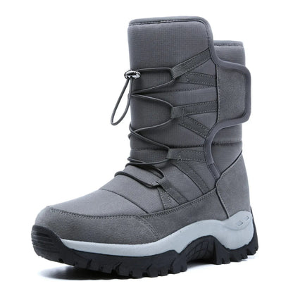Snow Boots Men Waterproof Mens Winter Boots with Fur Winter Shoes Nonslip Men Boots Platform Thick Plush Warm Botas Dropshipping