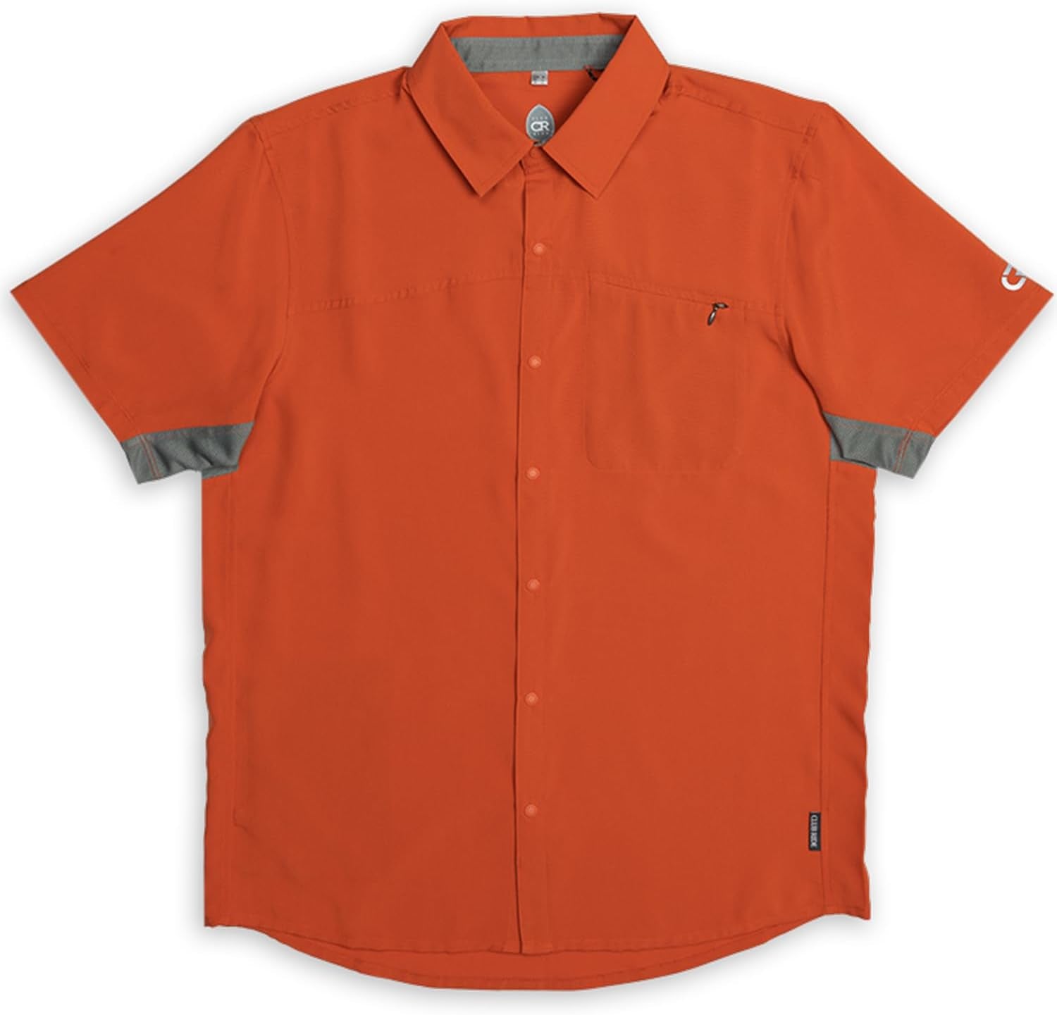 Mens Men'S Short Sleeve Snap down Top, Color: