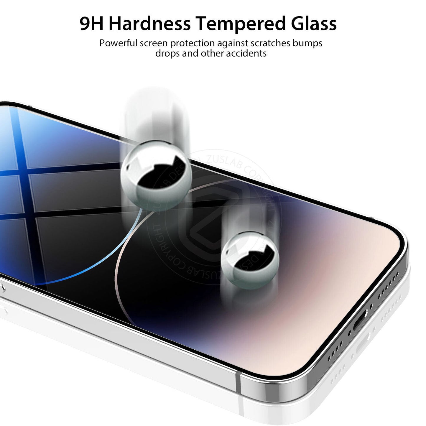 Tempered Glass Screen Protector X2 for iPhone 11, 12, 13, 14, 15, and 16 Pro Max Plus