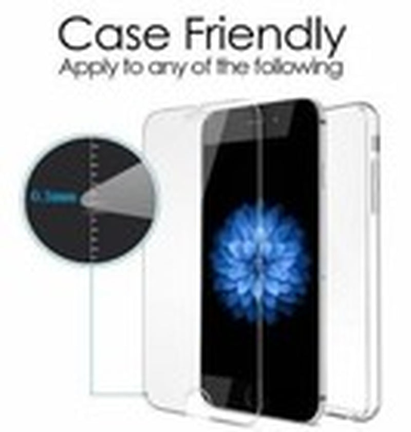 Tempered Glass Screen Protector for Apple iPhone 6, 7, 8 Plus, 11, 12, and 13 Pro Max - Pack of 2
