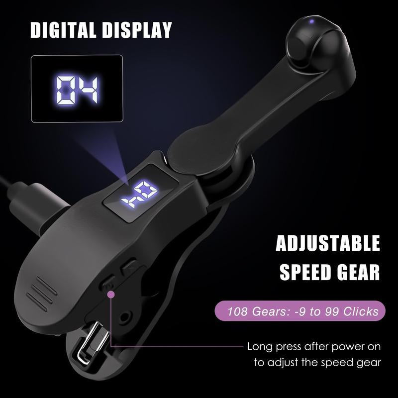 Smart Automatic Screen Clicker Device - USB Powered with Direct Charging, Adjustable Speed for Gaming, Live Engagement, and Task Rewards
