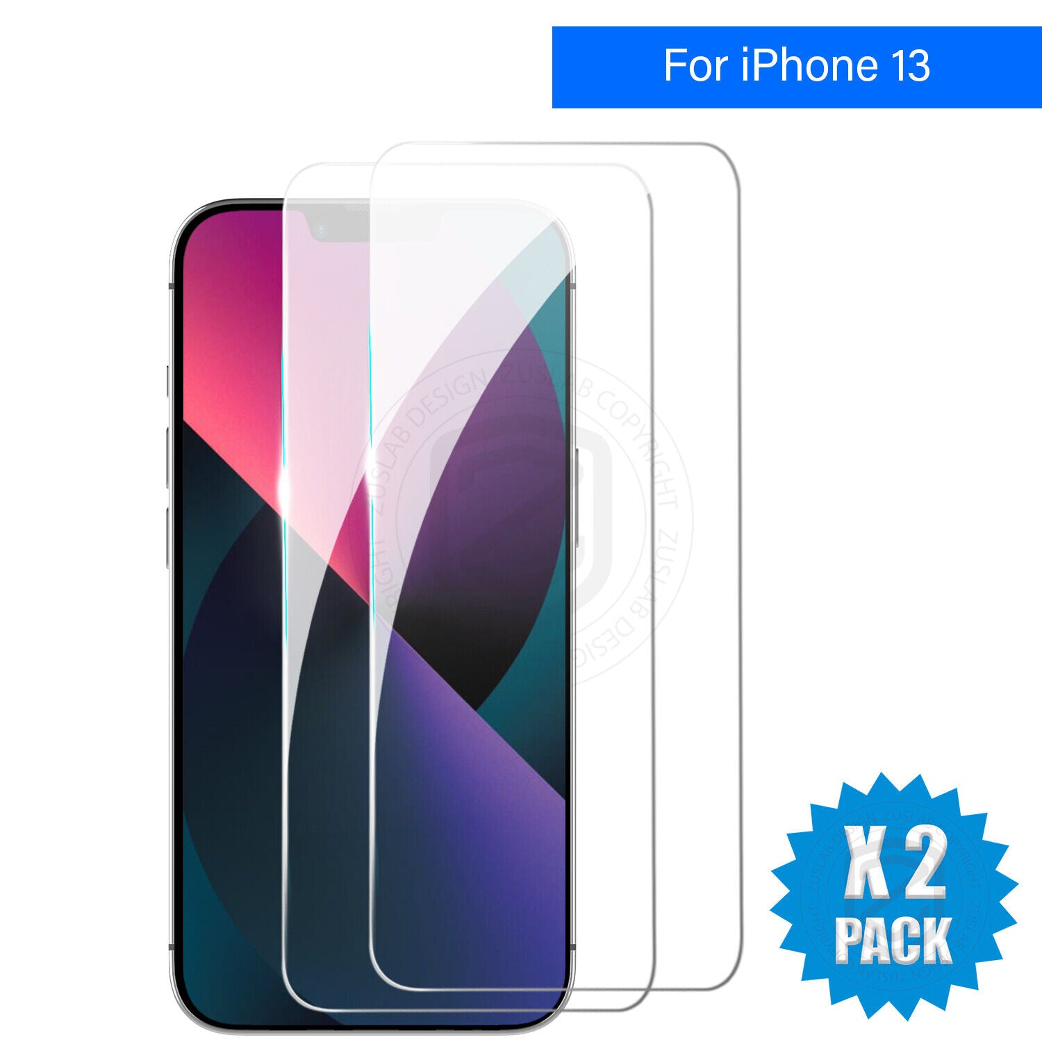 Glass Screen Protector X2 for iPhone Models 6 Plus to 16E Pro XS Max