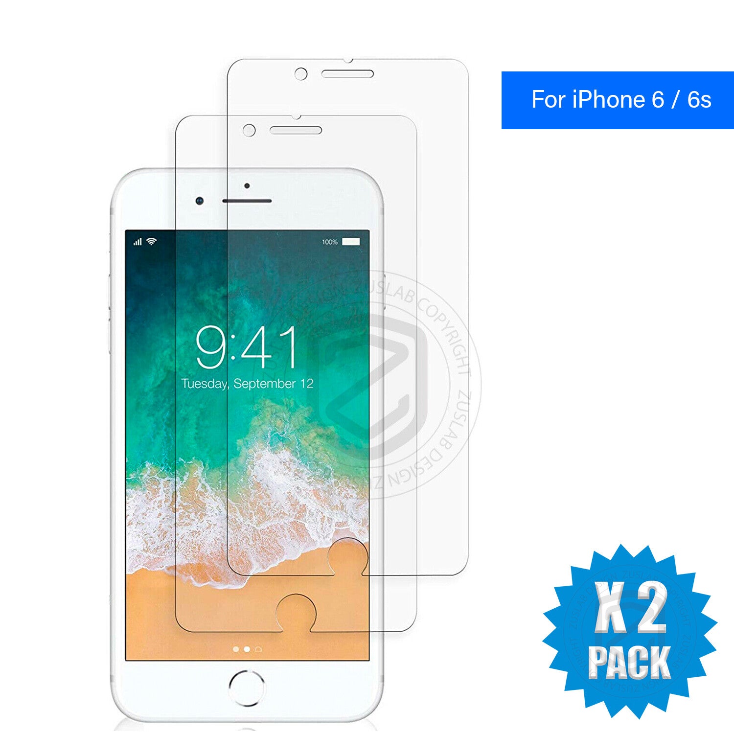 Glass Screen Protector X2 for iPhone Models 6 Plus to 16E Pro XS Max