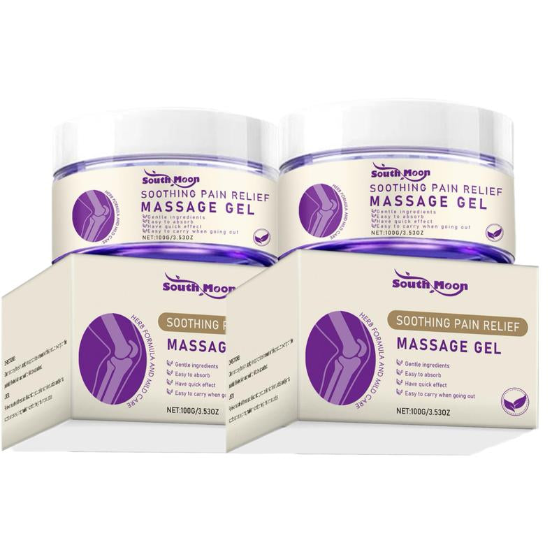 Professional Body Care Massage Gel - Purple Formula for Daily Joint Relief in Knees, Elbows, and Shoulders with Comfortable Topical Application