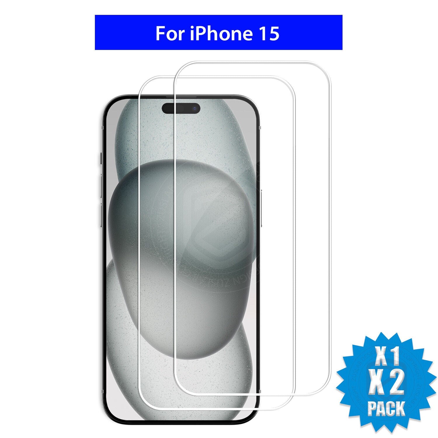 Glass Screen Protector X2 for iPhone Models 6 Plus to 16E Pro XS Max